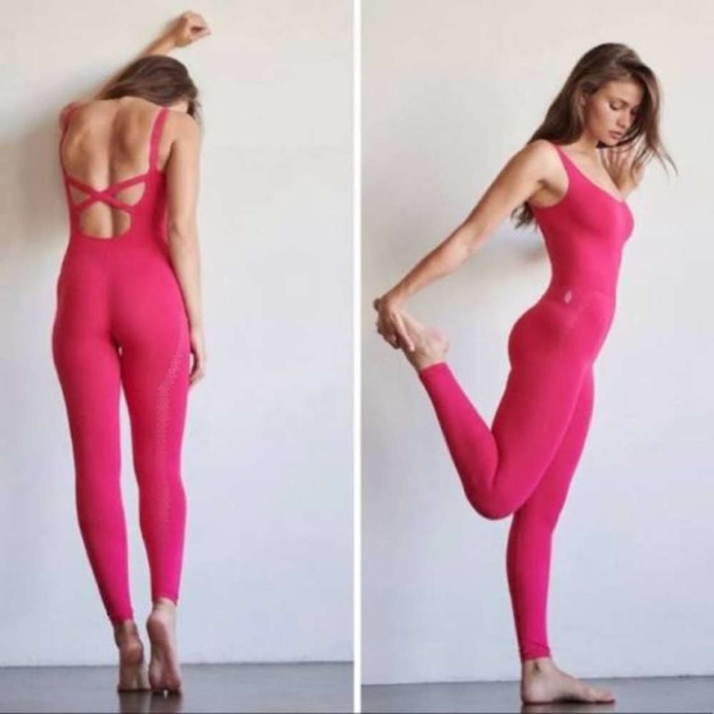 Free People Good Karma Onesie.  Pink.  Size Medium.  NWOT